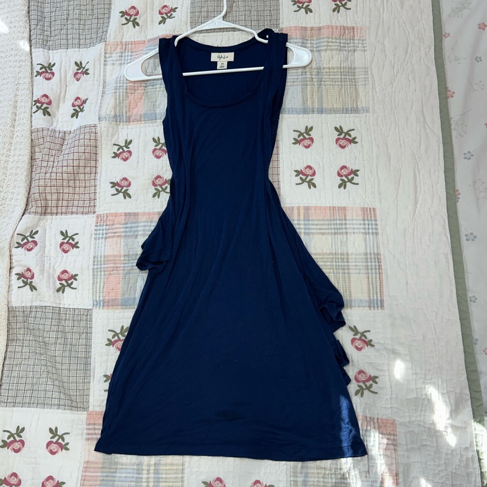 Style & Co. Navy Blue Mini Dress
